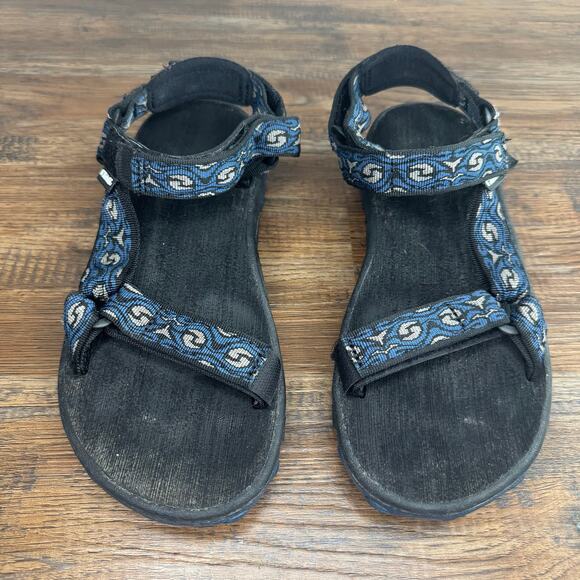 Teva black and gray sandals Men's size 6 S/N6219 Hurricane Hiking swim - Picture 4 of 8